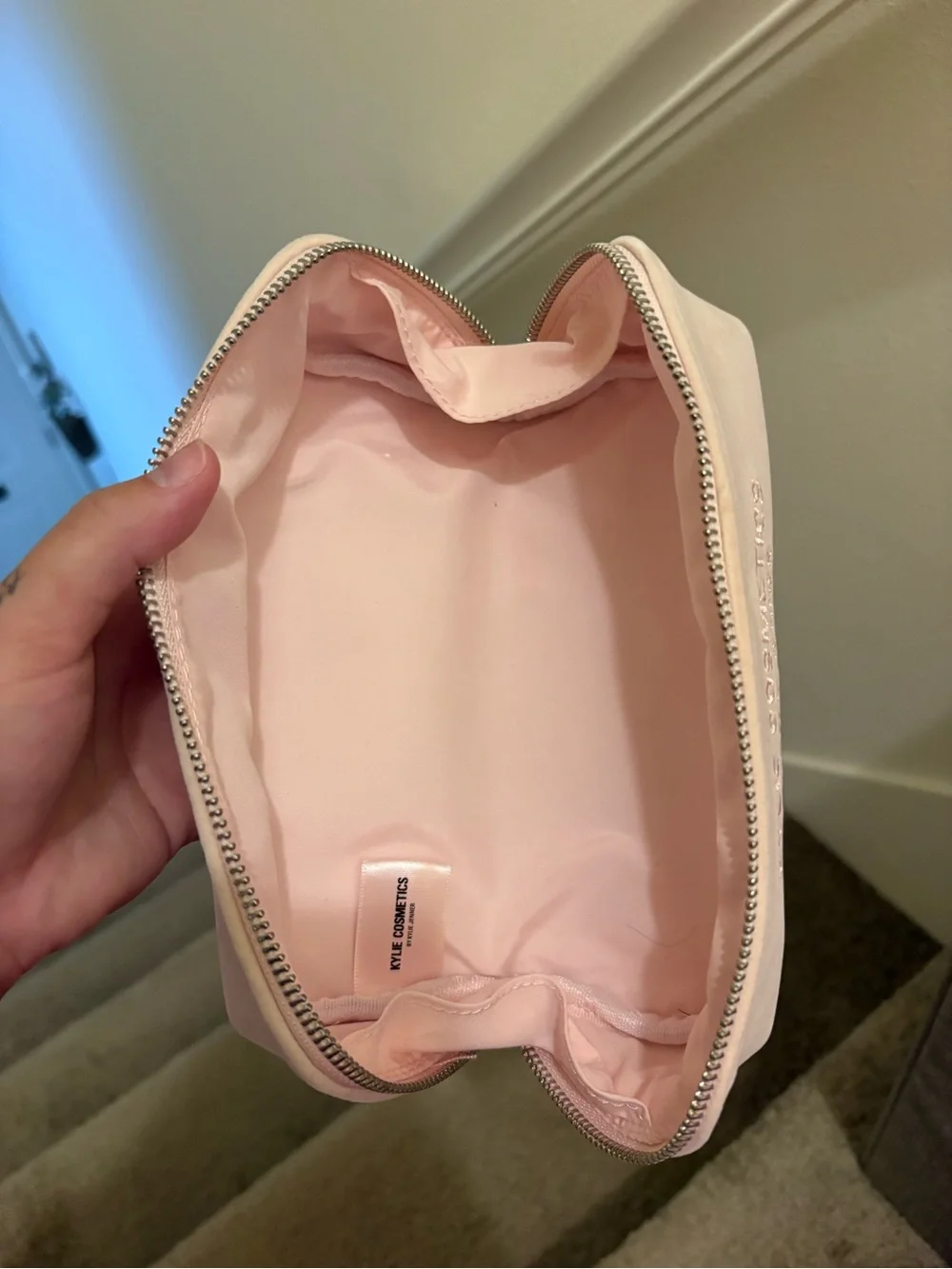 Kylie Cosmetics Blush Pink Makeup Pouch